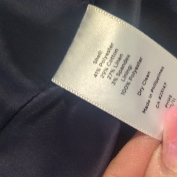 Talbots Navy Double-Breasted Blazer Timeless Design Office Siren Plus Size Sz 20 - Picture 7 of 10